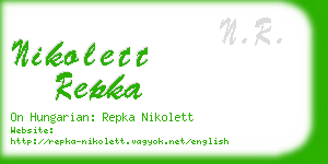 nikolett repka business card